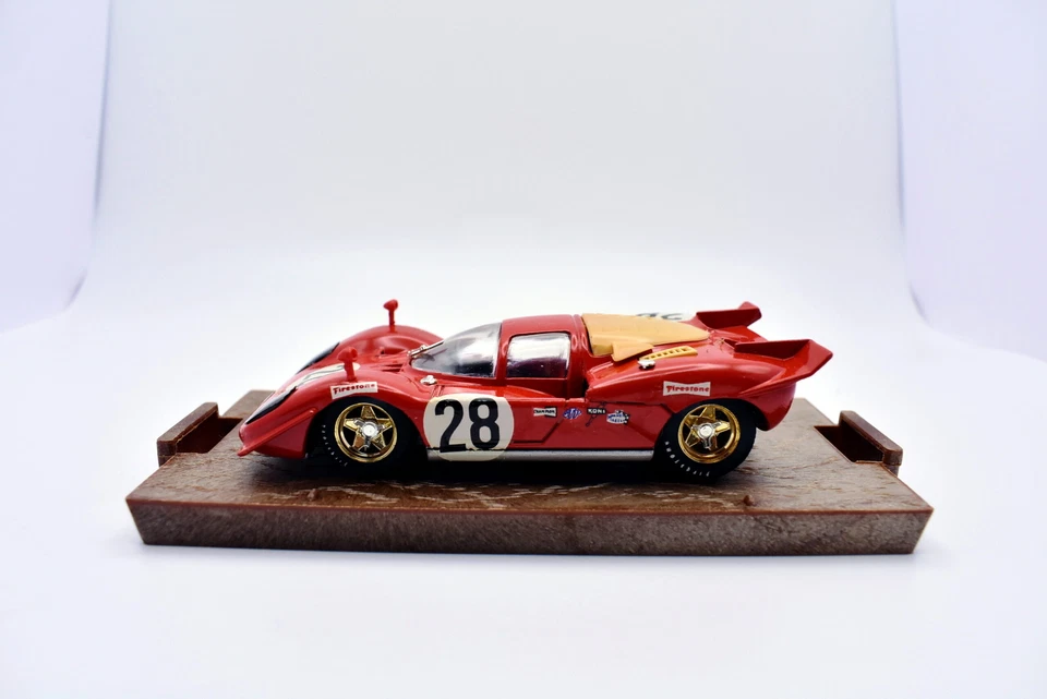 Modellino auto scala 1:43 Ferrari 512 S racing Brumm diecast modellismo statico - Immagine 3 di 4