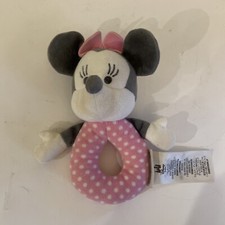 Disney Minnie Mouse Baby Plush Rattle Pink