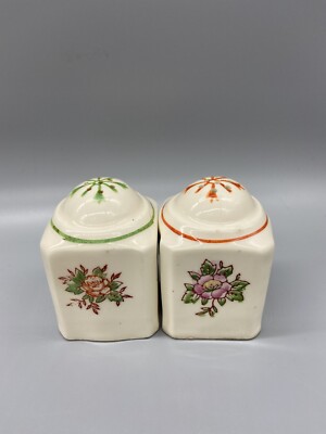 18 Pairs Of Made In Japan Flower Salt and Pepper Shakers 2 1/2