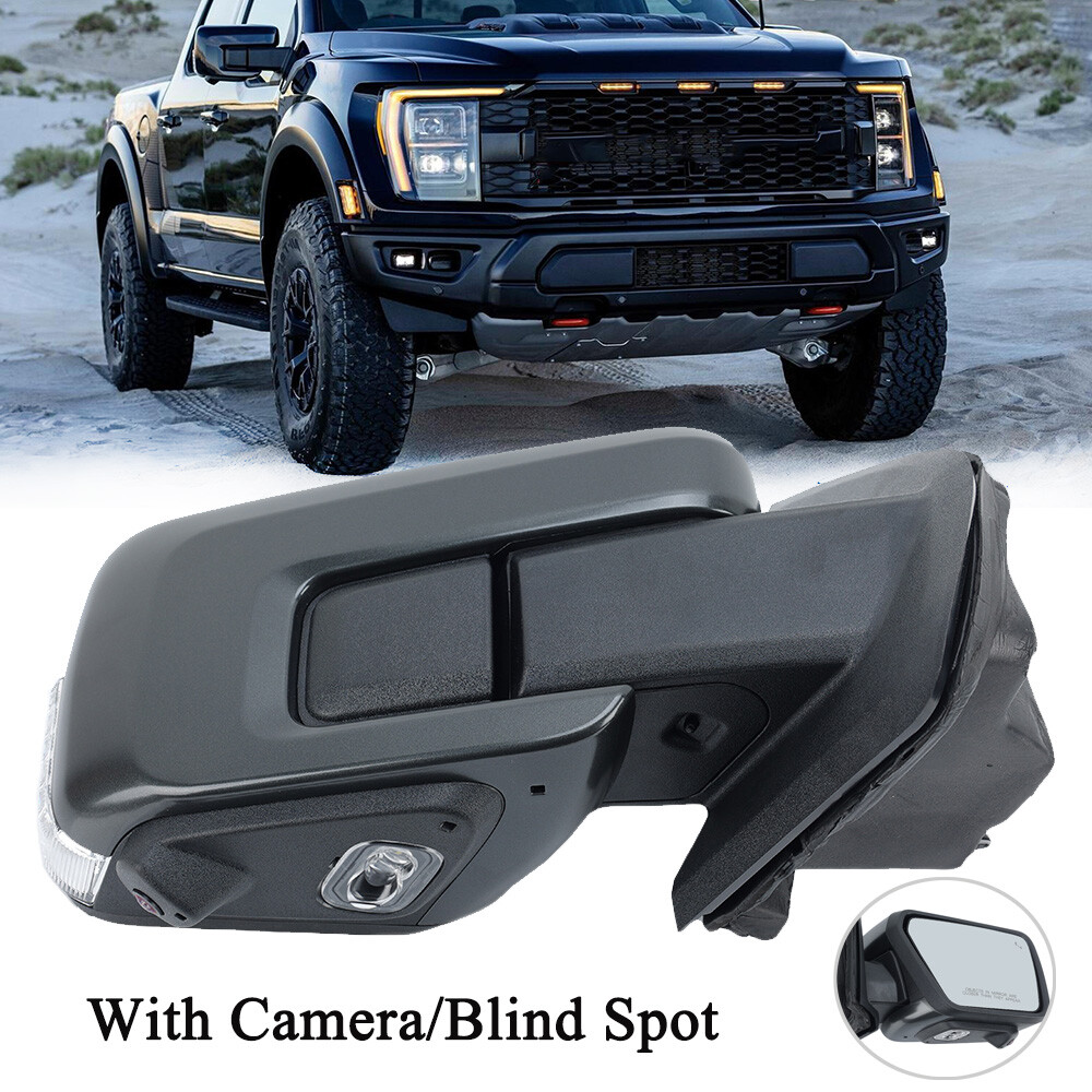 Right Side Mirror W/Camera Blind Spot Power Fold Sensor For Ford