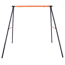 Powder-Coated Steel Swing Set Frame Stand Weatherproof Kids & Adults  MAX 220 LB