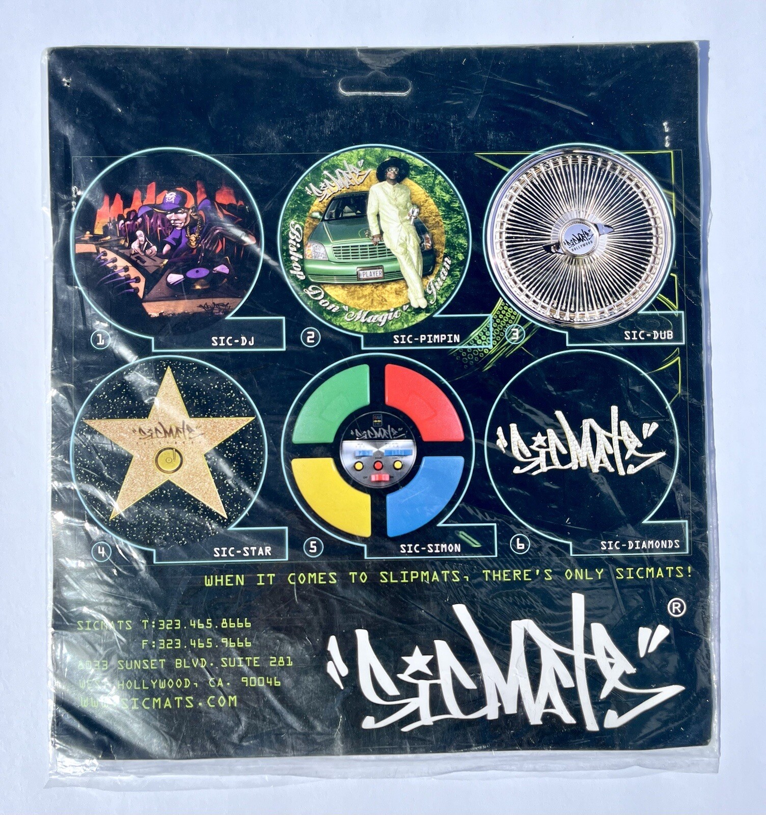 RARE DJ AM Sicmats NEW DJ Slipmats Travis Barker Blink 182 Steve Aoki Daft Punk image 6