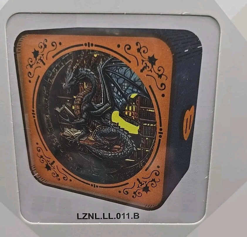 3D Wooden Puzzles Night Light Library's Dragon DIY Wooden Puzzles New