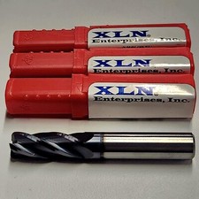 1/2" 4 FLUTE .015" RAD AlTiN COATED END MILL USA MADE R40012015TIA XLN (3PC)