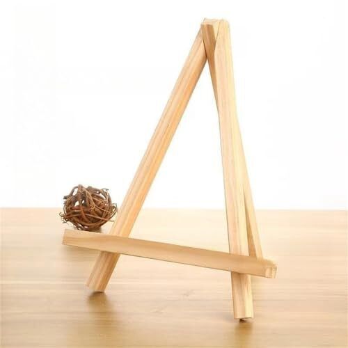 5er Pack 4,9" Mini Holz Display Staffelei, Natur Holz Stativ Halter Ständer für - Bild 2 von 6