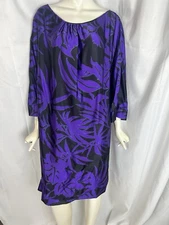 ARMANI COLLEZIONI purple/black size 14 tunic dress NEW nwt