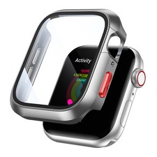 For iWatch Ultra 2/1 Series 9 8 7 6 Rugged PC Bumper Case with Screen Protector