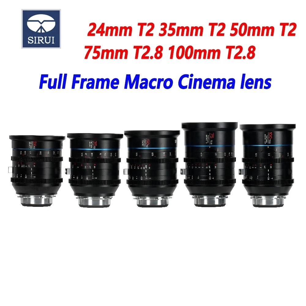 SIRUI Jupiter 24mm 35mm 50mm T2 75mm 100mm T2.8 Full Frame Cine
