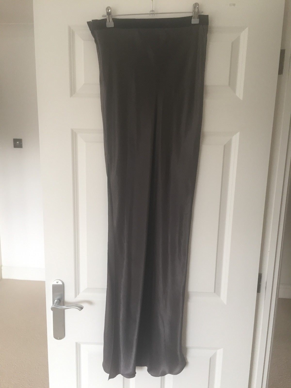 Beautiful top designer long steel grey maxi skirt by Lanvin BNWT £1000! size 8 image 2