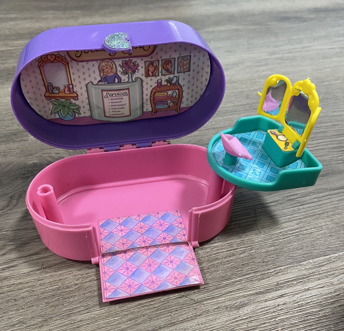 Vintage Caboodles Polly Pocket Playset Toy Biz 1993