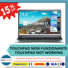 PC Portable SGIN X14 15,6 " 12GB RAM 512GB SSD Windows 11 + Souris Inclus