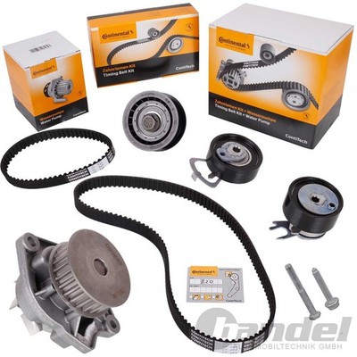 CONTI ZAHNRIEMENSATZ+WASSERPUMPE für VW GOLF 4 5 POLO 9N CADDY 3 IBIZA 1,4 16V