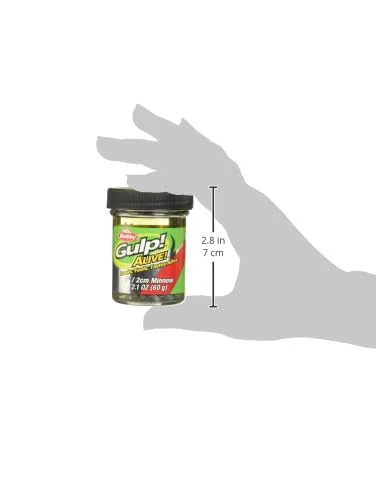 Berkley Gulp Alive 1in Green Shiner Minnows Soft Plastic Fishing Bait - Image 2 of 2