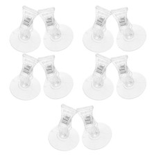 25 Pcs Advertising Suction Cup Clip Plastic Clips for Price Display