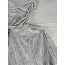 Calvin Klein Performance Womens 2X Full Zip Hoodie Gray High Low Hem Athleisure