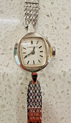 Vintage Caravelle Bulova Silver Tone Petite Dainty Womens  display picture 2