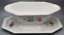 Rosenthal MARIA Sommerstrauß alte SAUCIERE mit festen Teller /lesen