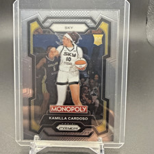 2024 Panini Prizm Monopoly WNBA #2 Kamilla Cardoso Silver Prizms RC Sky