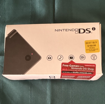 Nintendo DSi Black Handheld Console NTSC-U/C Wi-Fi 256MB w/ Box & charger