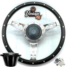 13 Steering Wheel Boss Fitting Kit Horn Black Wood Rim Mg Mga Mgc 1100 1300
