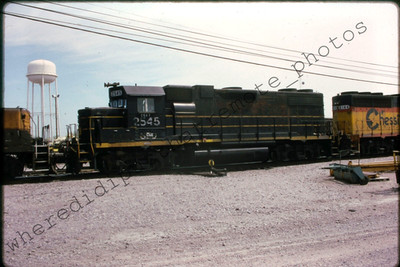 Original Slide CSX Transportation No 2545 EMD GP38-2 Proviso ILL 1990 (VU)
