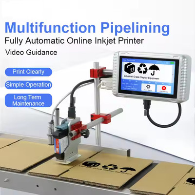 Online inkjet printer without conveyor inkjet production date cardboard box