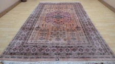 Large Oriental Carpet Rug Hand Made Wool Vintage Jaldar Living Room 10ft 2 x 6ft