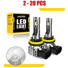2-20X Headlight LED H9 Low High Combo Set Bulbs Beam White Super Bright Lamps