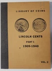 Quality 1909 - 1940 Lincoln Wheat Cent Penny Album with 69 Different Pennies
