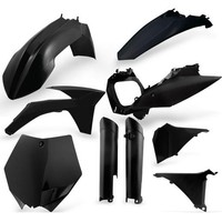 Acerbis Plastik-Kit Full-Kit Ktm Sx 125/150/250, SX-F 250/350/450 13-14, Schwarz