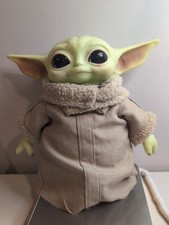 Mattel Star Wars Mandalorian Grogu Baby Yoda Plush 11" Figure 2020 GWD85 Doll