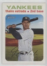 2020 Topps Heritage White /50 Thairo Estrada #313 md3