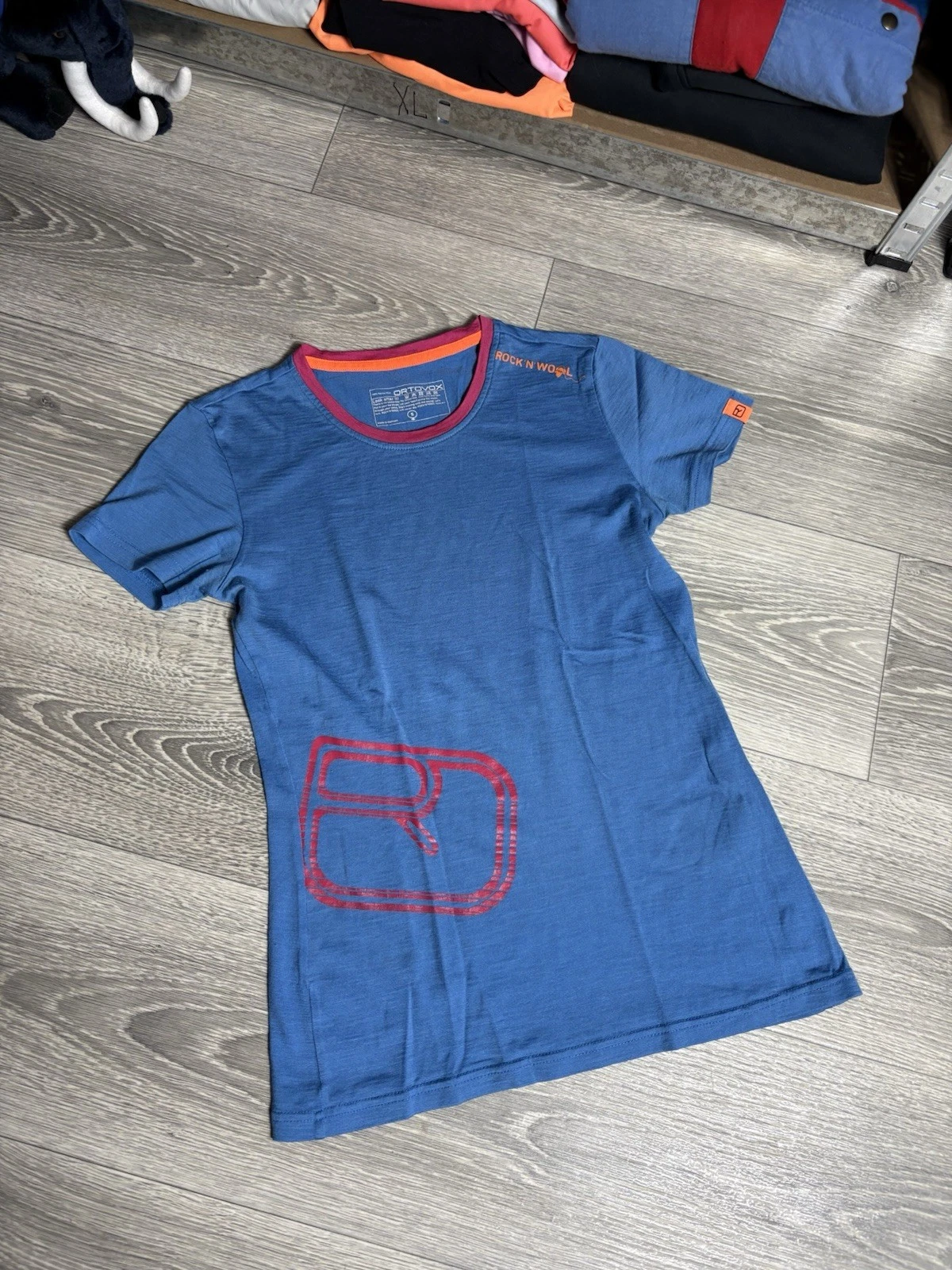 Ortovox Rock And Wool Logo Women’s Shirt Size S Small Merino Trail Hiking
