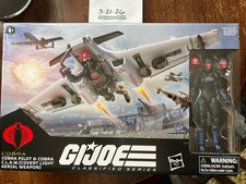 Hasbro G.I. Joe Classified Cobra Pilot & C.L.A.W. Action Figure w  Alt Heads