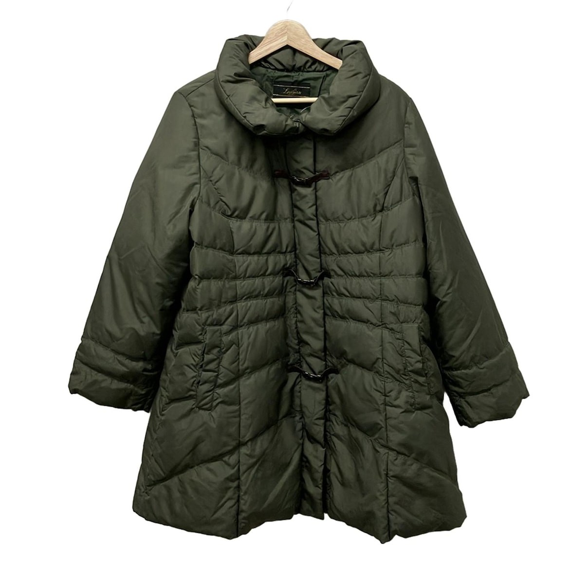 Leilian Warm Khaki Down Coat for Winter