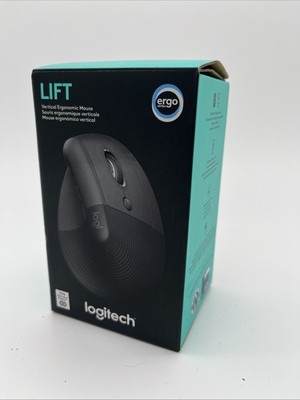 Logitech Lift Vertical Ergonomic Mouse Graphite Bluetooth or Logi Bolt USB