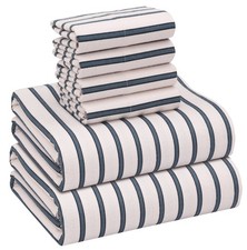 RUVANTI Flannel Sheets Full Size 6 Pcs - 100 Cotton Double Brushed Bed Sheet...