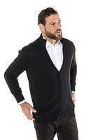 JP 1880 Herren Strickjacke Cardigan Schwarz GrößE