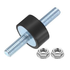 M6 x 18mm Rubber Mounts, 10 x 19mm Rubber Vibration Isolator with Nuts