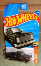 2026 Hot Wheels  '83 Chevy Silverado  Black  Hot trucks  A Case