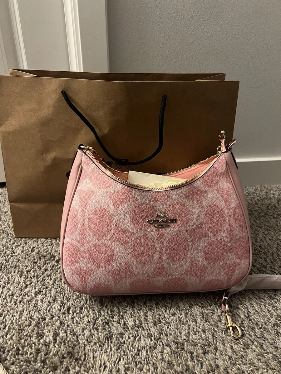 【未使用】コーチ 革 ハンドバッグ ショルダーバッグ ベージュ／薄ピンク Coach ピンク ショルダーバッグ バッグ & ハンドバッグ 女性用 | eBay