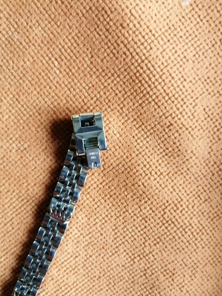 Armband, stainless steel, mit Kronen, ca. 20,5 cm x 1 cm - Bild 3 von 4