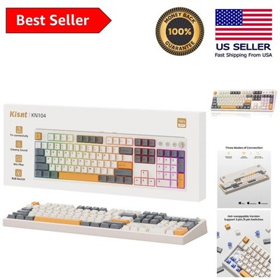 KN104 Full Size Keyboard | Wireless, Hot-Swappable Switches, Creamy Typing