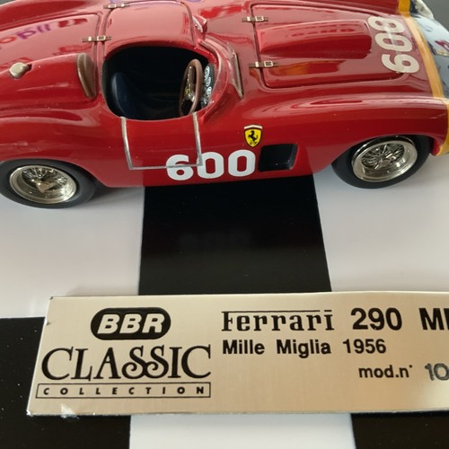 1956 FERRARI MILLE MIGLIA / BBR CLASSIC #290 MM PRESSOFUSO 1/43/ 600 RARO!! - Foto 3 di 15
