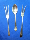 2  International Sterling Silver Pickle Forks & Gorham STERLING Spoon - 40 Grams