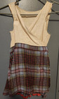 1950's Lawrie of Glasgow Tartan Cotton Pinafore Pleated Kilt Adjustable Size 4 — photo 1