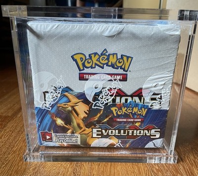 POKEMON XY EVOLUTIONS BOOSTER BOX 36x SEALED + ACRYLHÜLLE ENG