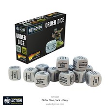 Bolt Action: Orders Dice pack - Grey - Brand New  Sealed