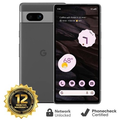 Google Pixel 7a - 128 GB - Charcoal (Unlocked) Smartphone - Very Good