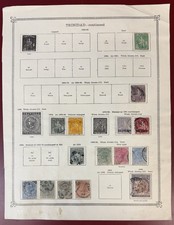 Trinité-et-Tobago, 1863-1913, lot de 35 timbres, comme neufs articulés et d'occasion